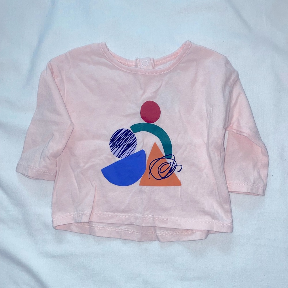 Open Edit Baby Long Sleeve Graphic T Shirt 3 Months